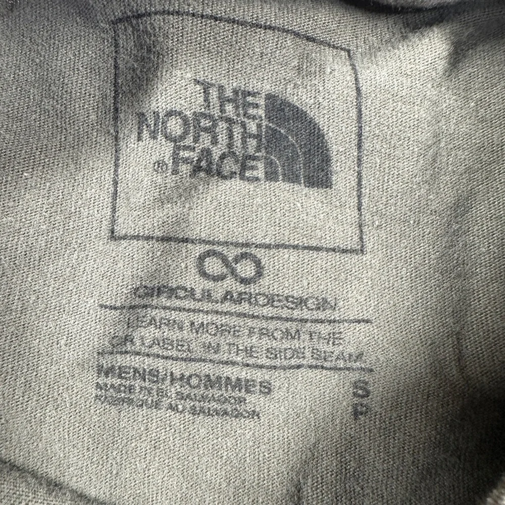 The North Face T Shirt Small Olive Green Logo Graphic Tee Gorpcore Outdoor Hike